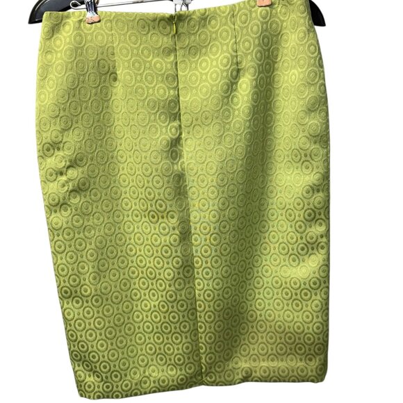 NWT Signature by Larry Levine Skirt Style TB2P17XKO Size 6 - Color Citron - Picture 2 of 11